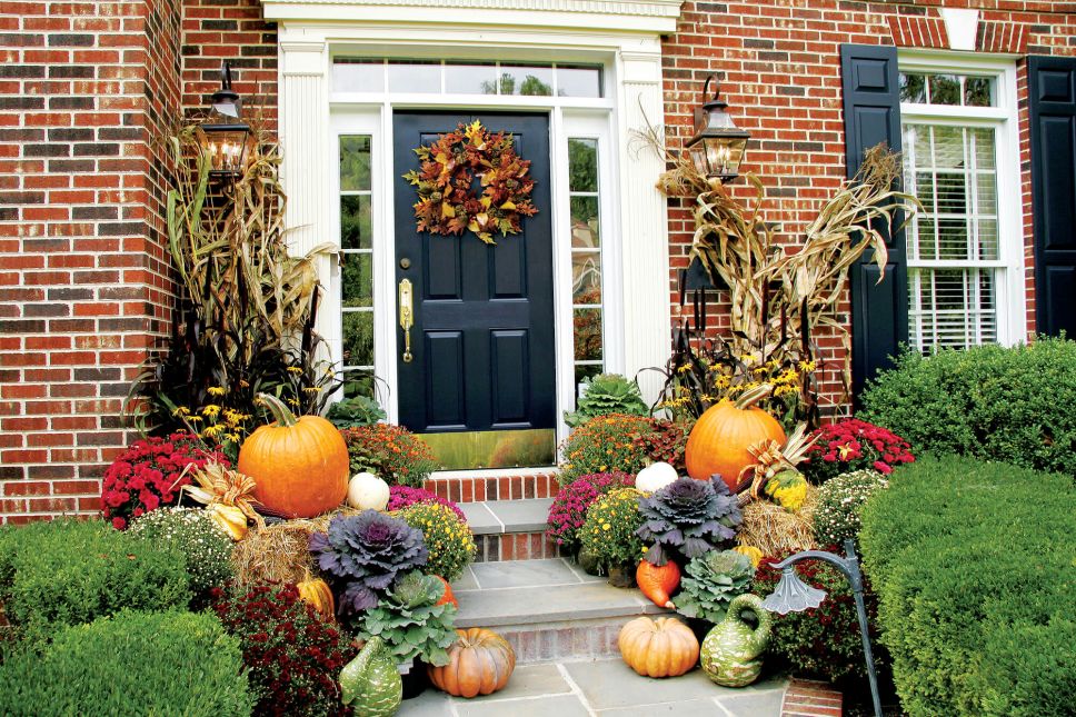 Entry Door Door Fall Decoration Ideas